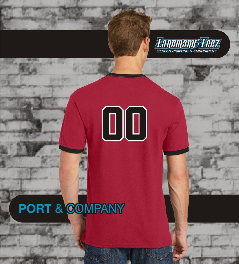 Thumbnail: Warriors Strong Red/Black Ringer T-Shirt