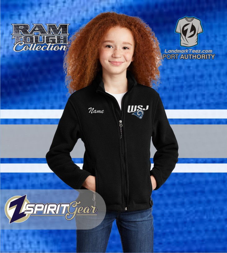 Thumbnail: WSJ Rams Port Authority Youth Full Zip Value Fleece Jacket