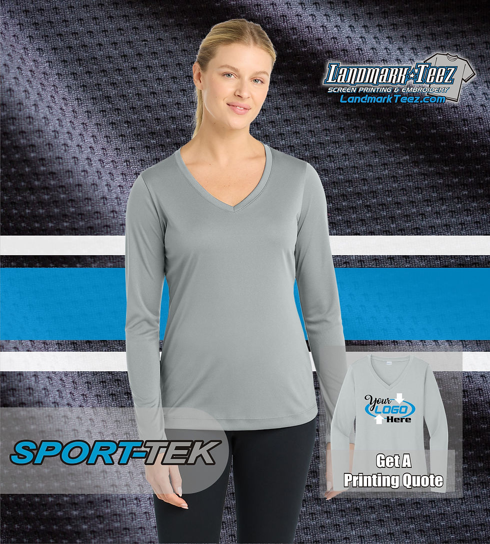 Thumbnail: Sport-Tek - LST353LS Ladies Long Sleeve Competitor V-Neck
