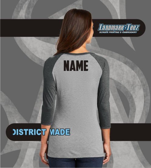 Thumbnail: Gatorette Ladies Perfect Tri 3/4 Raglan Jersey