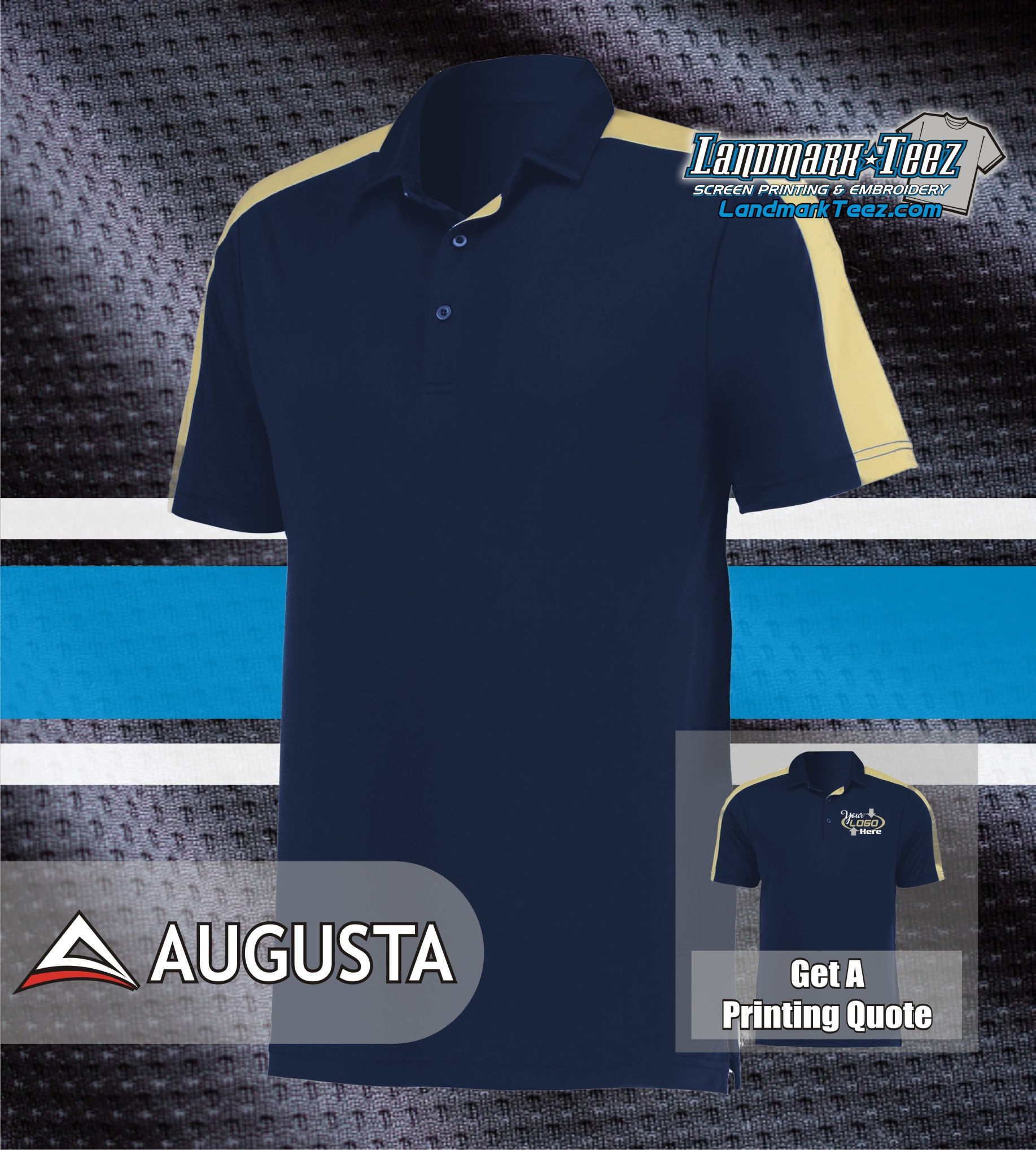 Augusta - 5028 Bi-Color Vital Polo