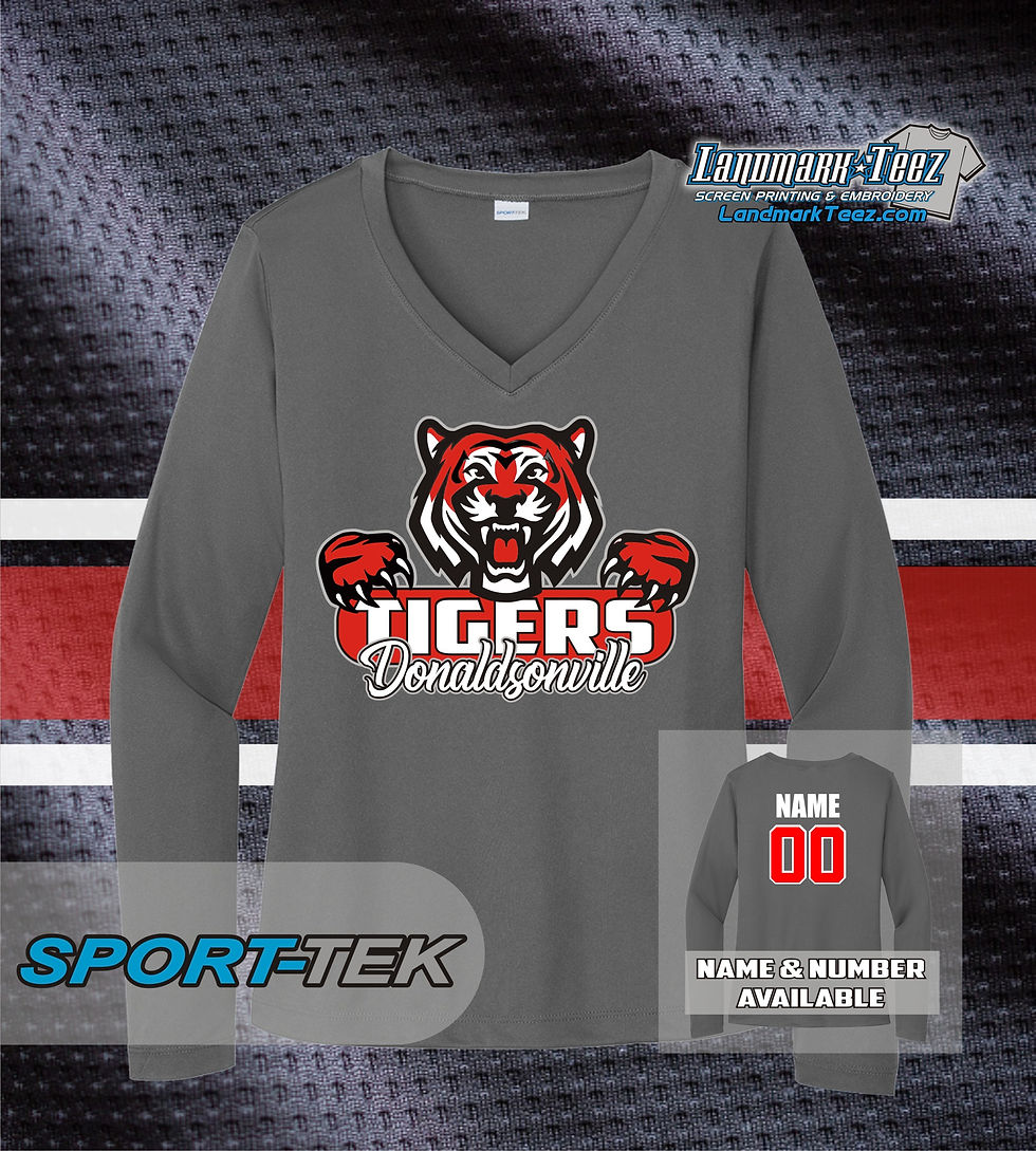 Thumbnail: Donaldsonville Tigers Sport-Tek Ladies Dry-Fit Long Sleeve Competitor Tee