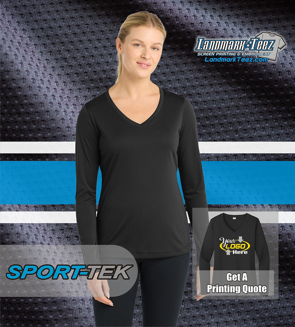 Thumbnail: Sport-Tek - LST353LS Ladies Long Sleeve Competitor V-Neck