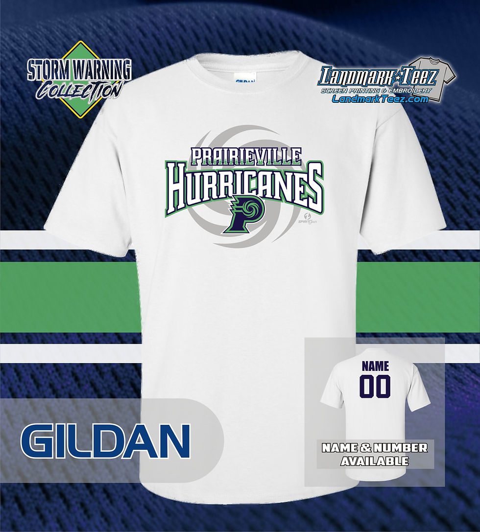 Thumbnail: Prairieville Hurricanes Youth Gildan Ultra Cotton T-Shirt