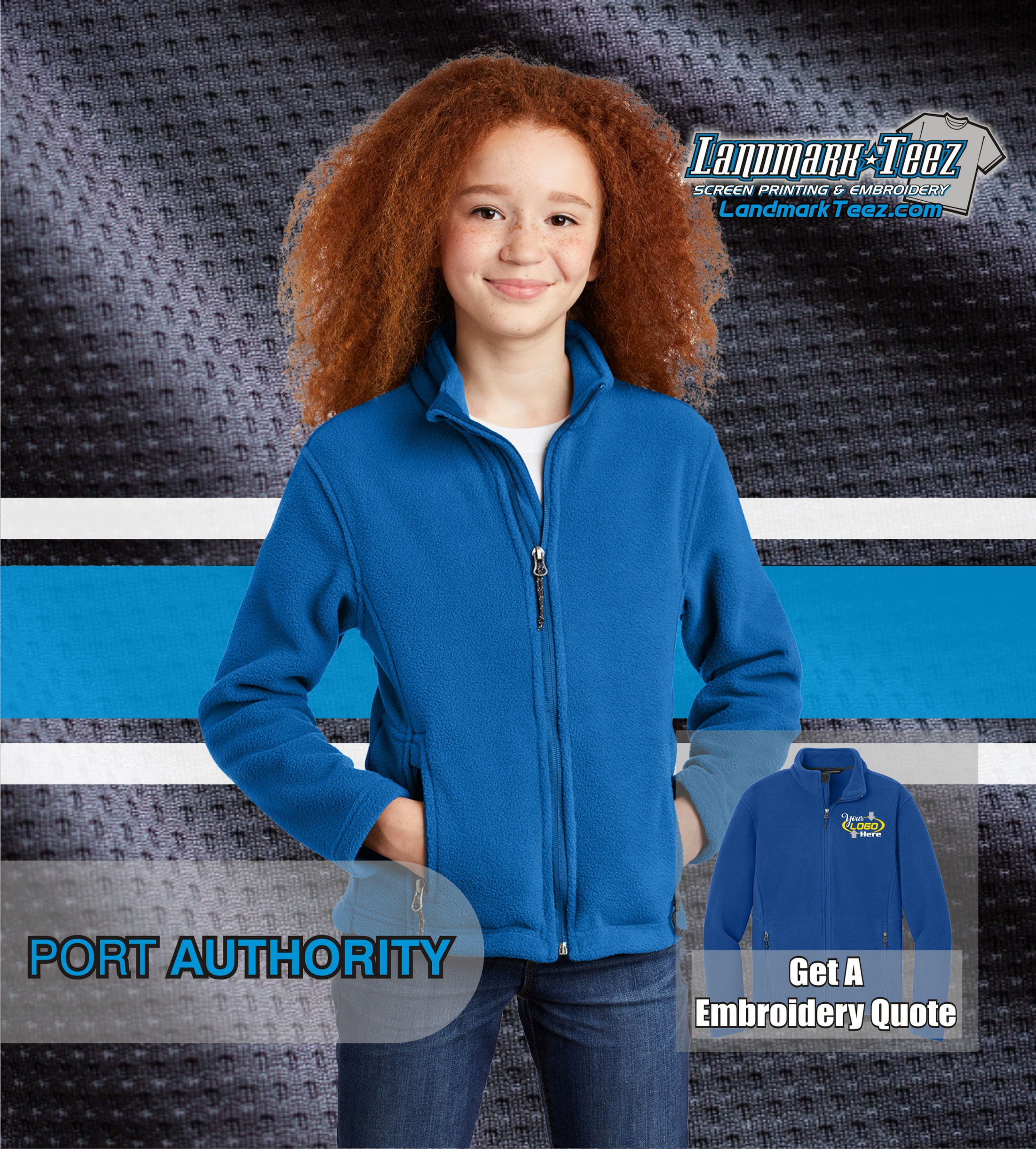 Port Authority - Y217 Full Zip Fleece Youth Jacket