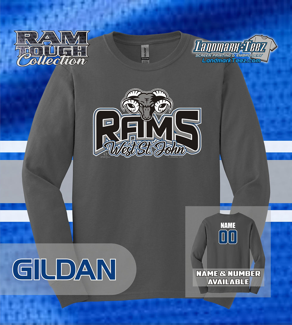 Thumbnail: WSJ Rams Gildan Ultra Cotton Long Sleeve T-Shirt