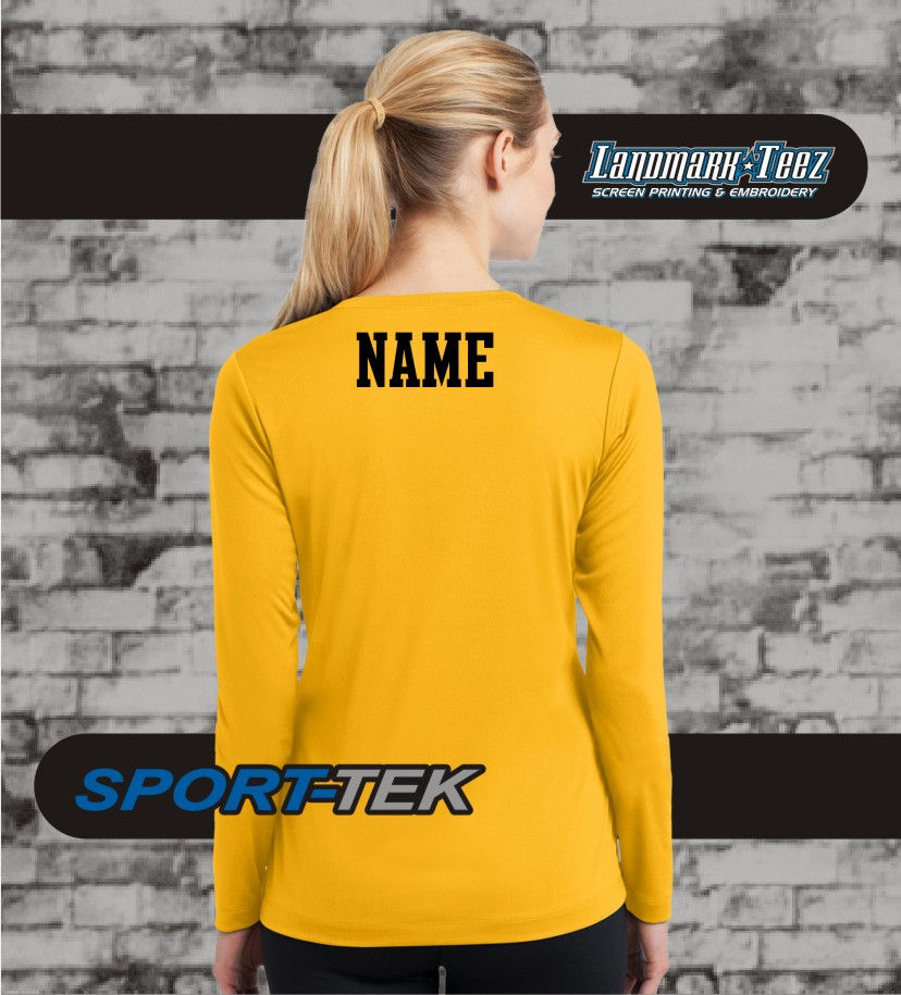 Thumbnail: Warrior Strong Gold Longsleeve Ladies Competitor V-Neck