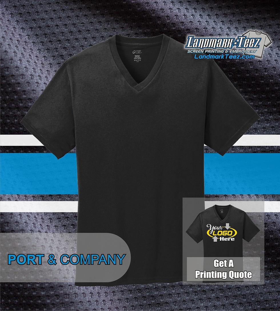 Thumbnail: Port & Company - PC54V Core Cotton V-Neck Tee