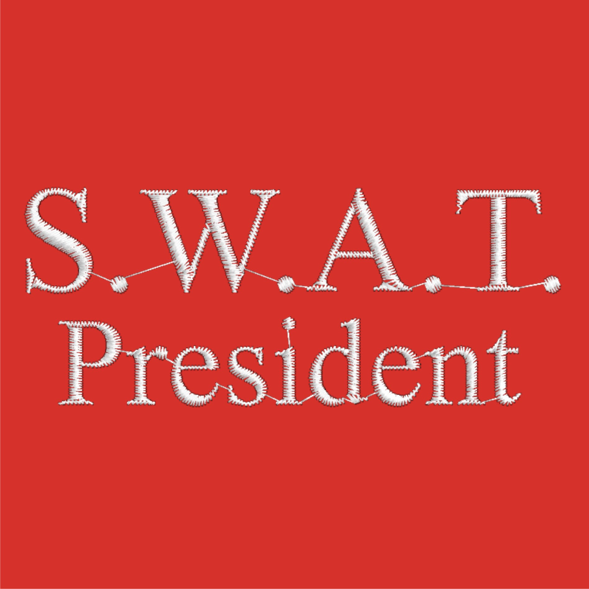 S.W.A.T Embroidery Charge