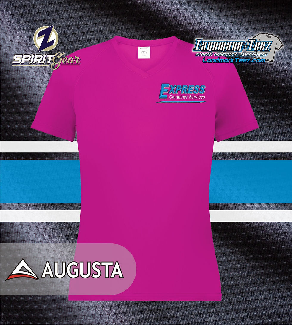 Thumbnail: Express Container - Augusta 2792 Ladies Attain Dry-Fit V-Neck