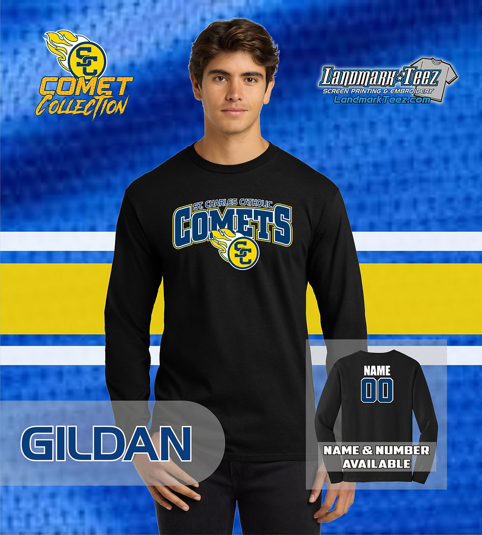 Thumbnail: SCC Comets Gildan Ultra Cotton Long Sleeve T-Shirt