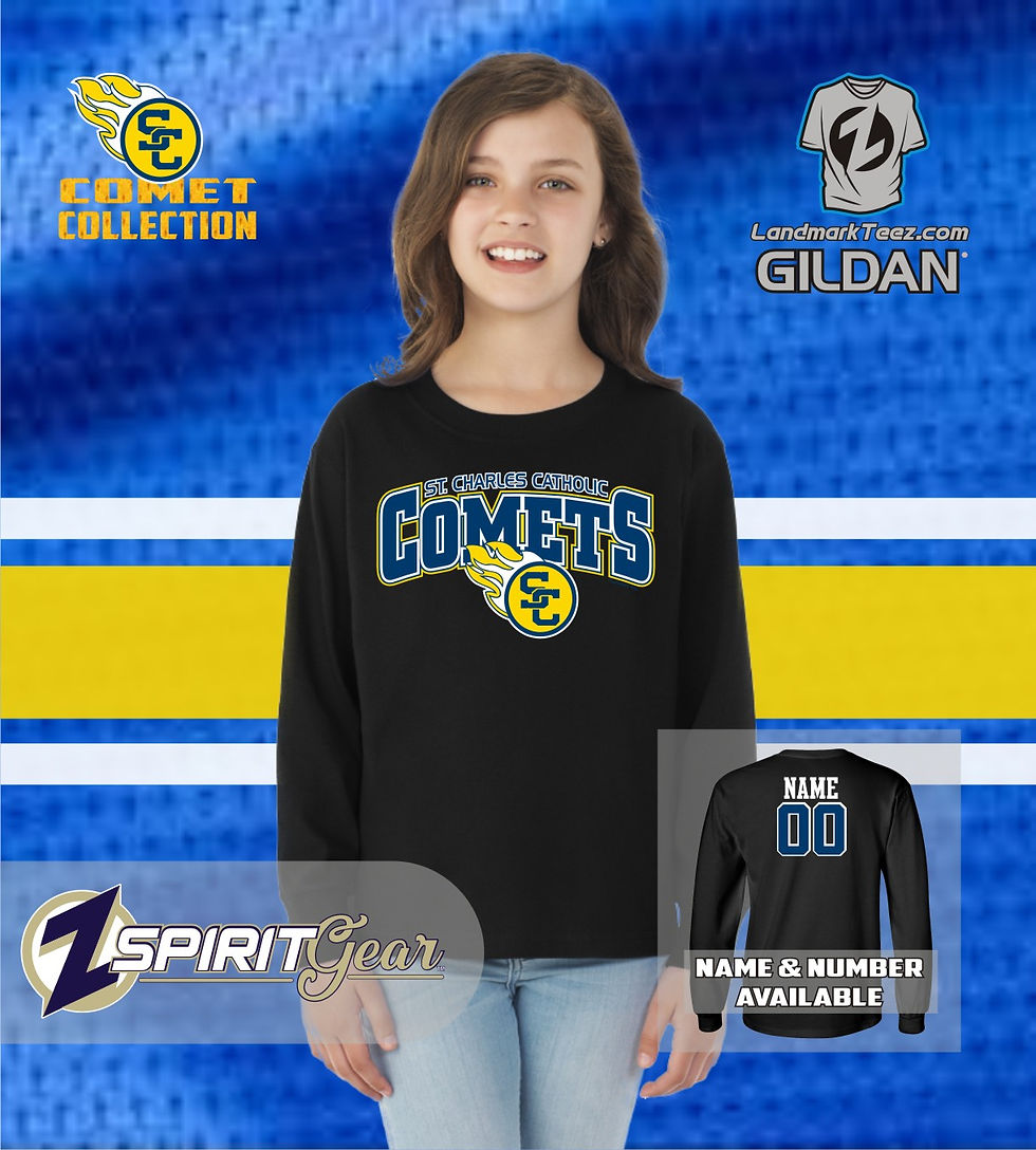 Thumbnail: SCC Youth Long Sleeve Cotton T-Shirt