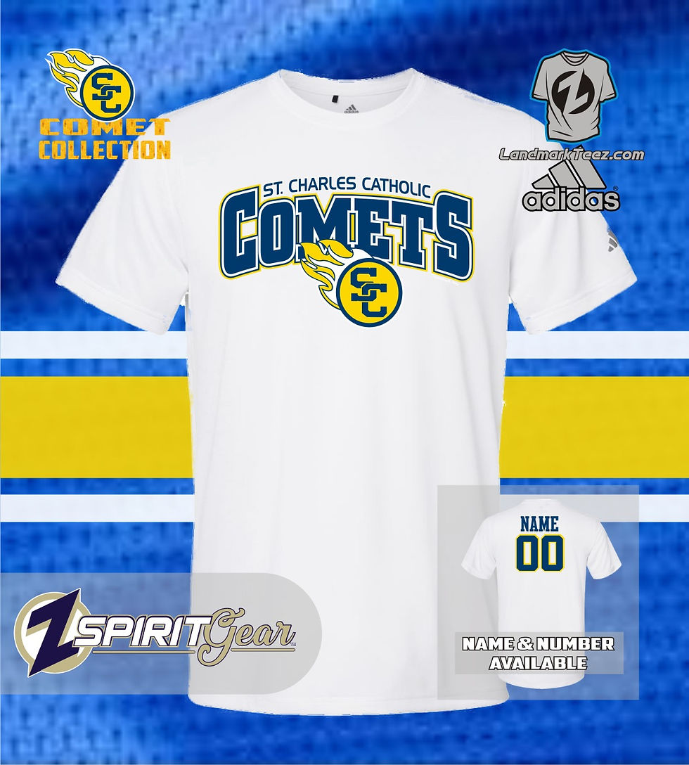 Thumbnail: SCC Comets Adidas A376 Sport Dry-Fit T-Shirt