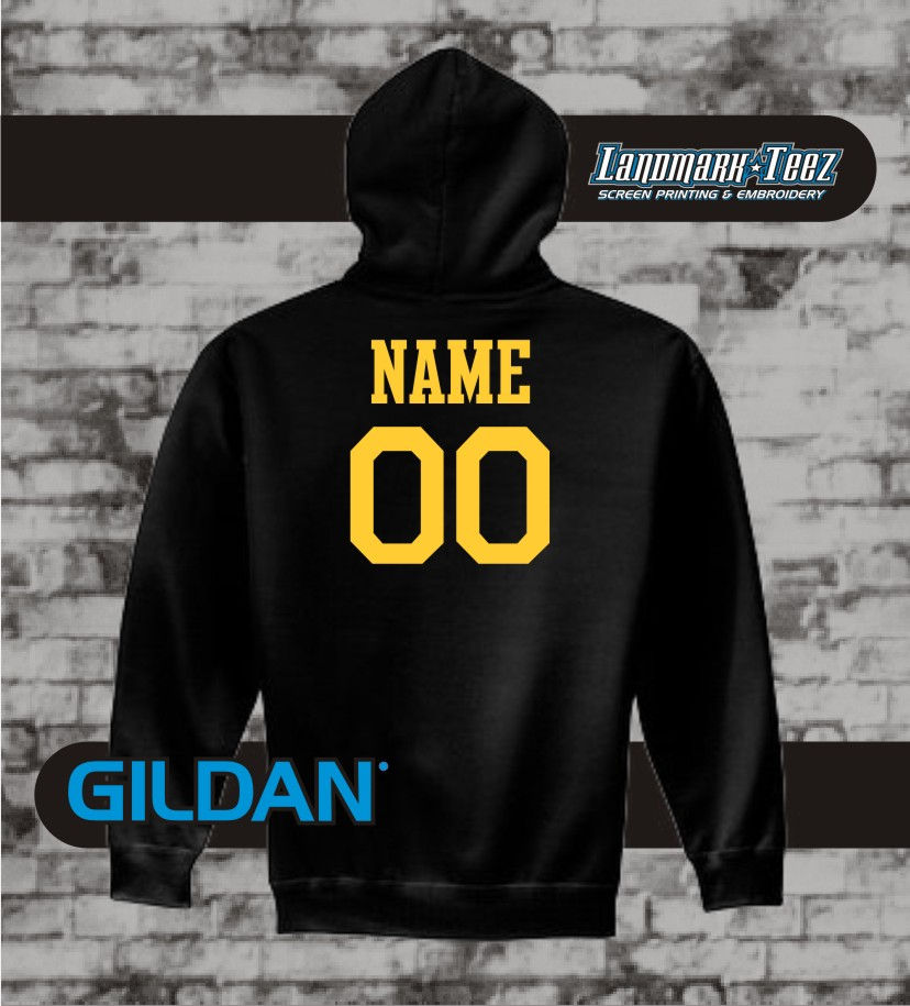 Thumbnail: Warrior Strong Black Hooded Sweatshirt