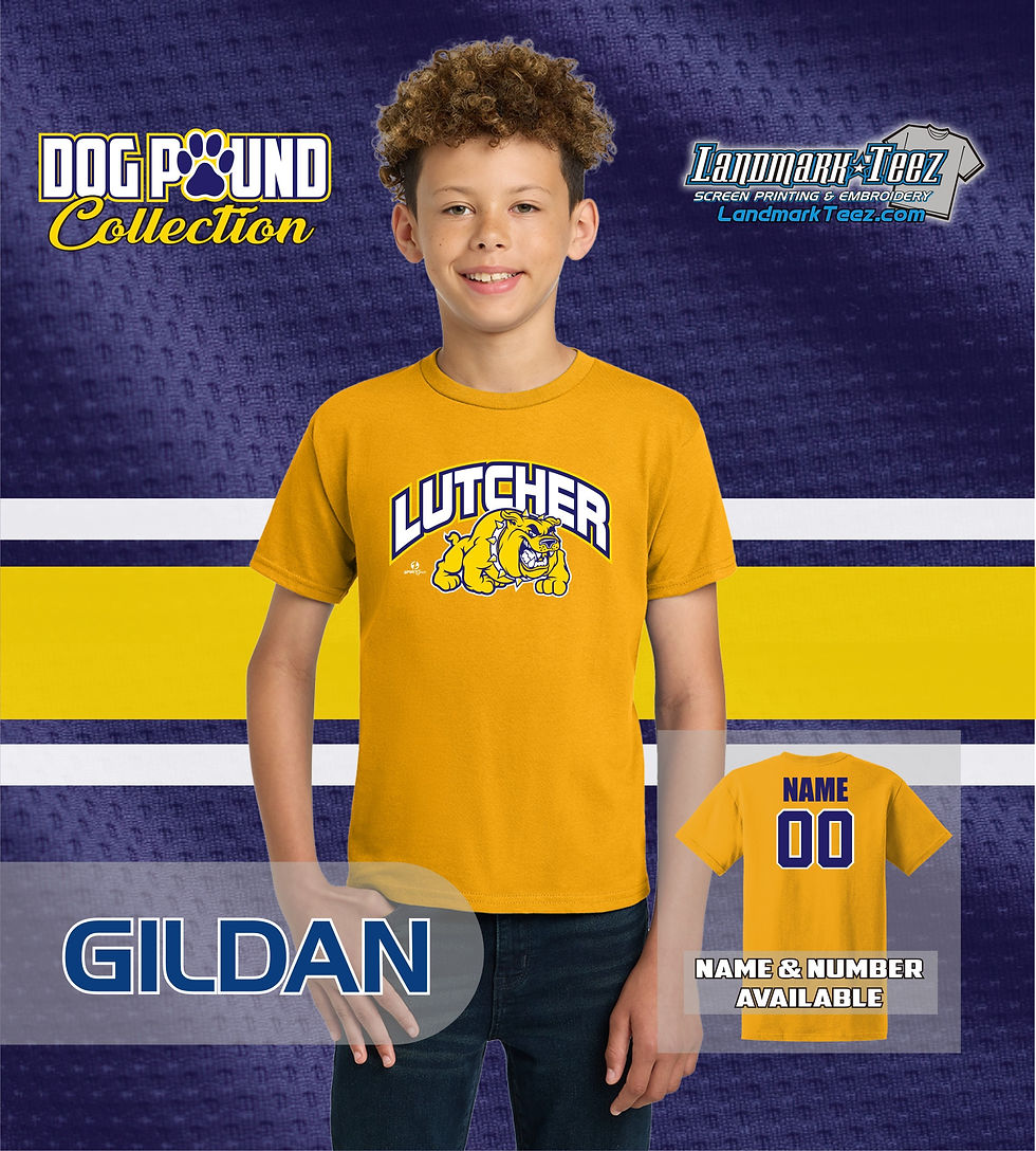 Thumbnail: Lutcher Bulldogs Gildan Ultra Cotton Youth T-Shirt