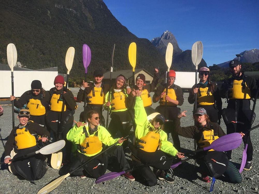 we all went kyaking