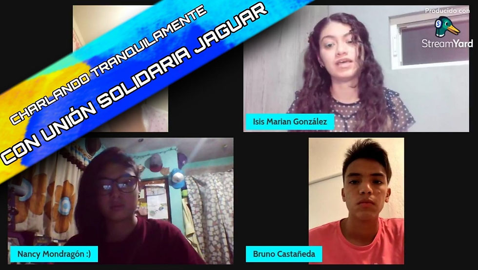 ¿QUÉ ESPERAN  PARA EL JUEVES?; CHARLANDO TRANQUILAMENTE CON UNIÓN SOLIDARIA JAGUAR 