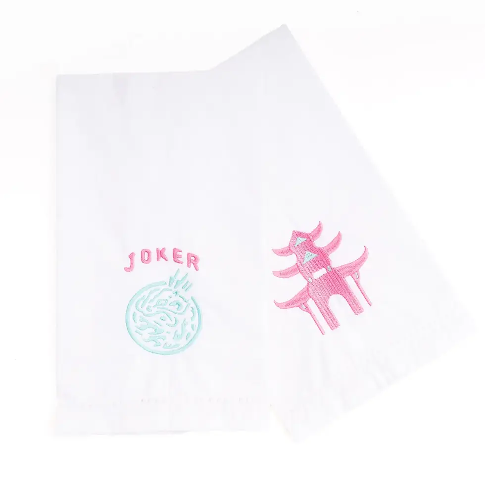 Thumbnail: Mahjong Embroidered Bar Towel Set