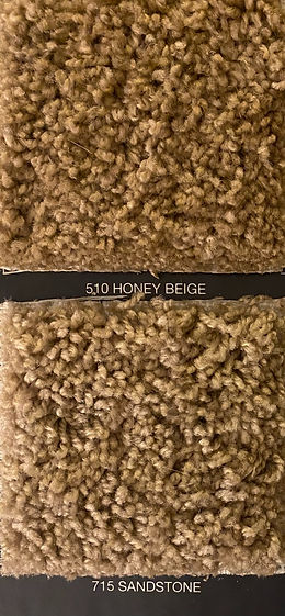 honey beige and sandstone are a darker beige color carpet