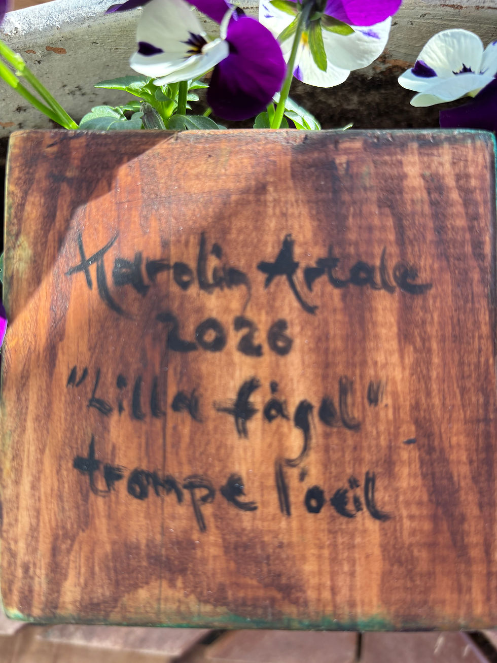 Thumbnail: Lilla Fågel - Miniature Bird Painting