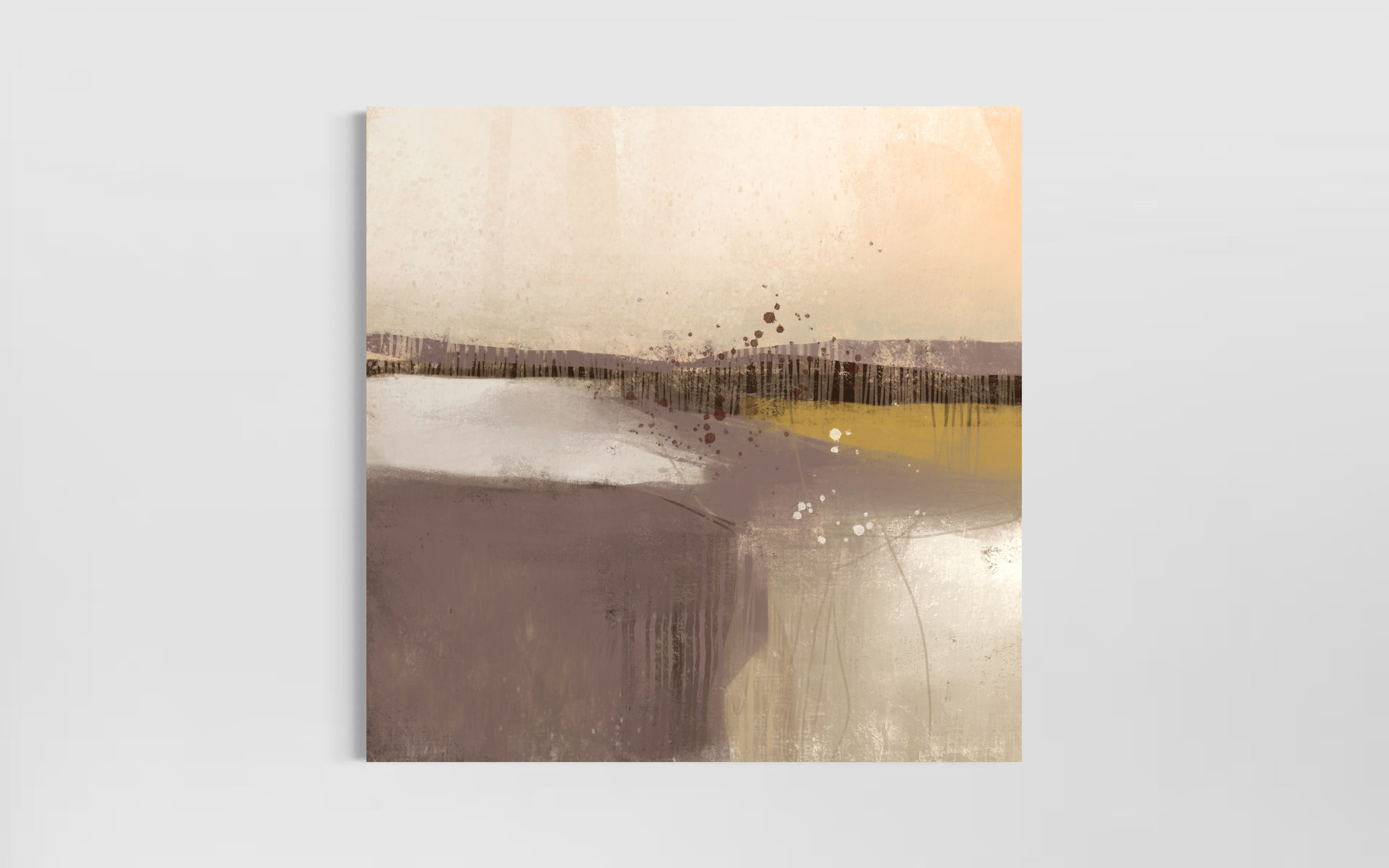 Quiet Joys, Loud Skies – Printable Abstract Art