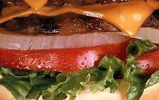 Cheeseburger Close Up
