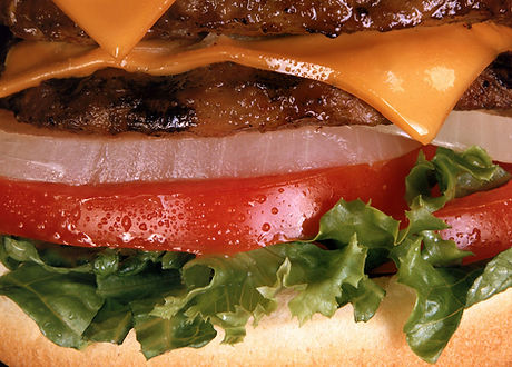 Cheeseburger Close Up