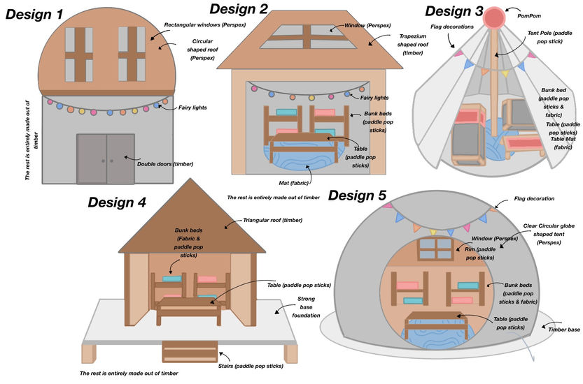 Initial Glamping Illustrations