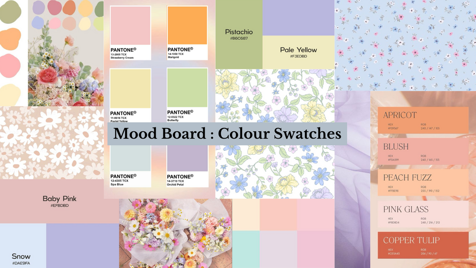 Colour Swatches Mood Board
