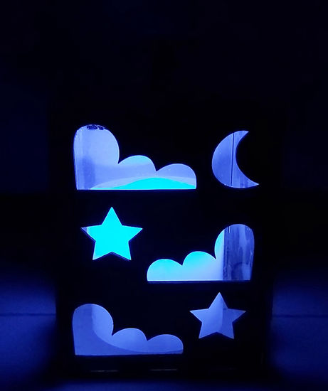 Moon, Stars & Clouds