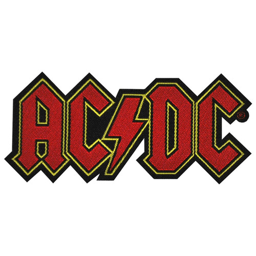 Patch Officiel AC/DC - Red Logo Cut | FRANCE ROCK SHOP