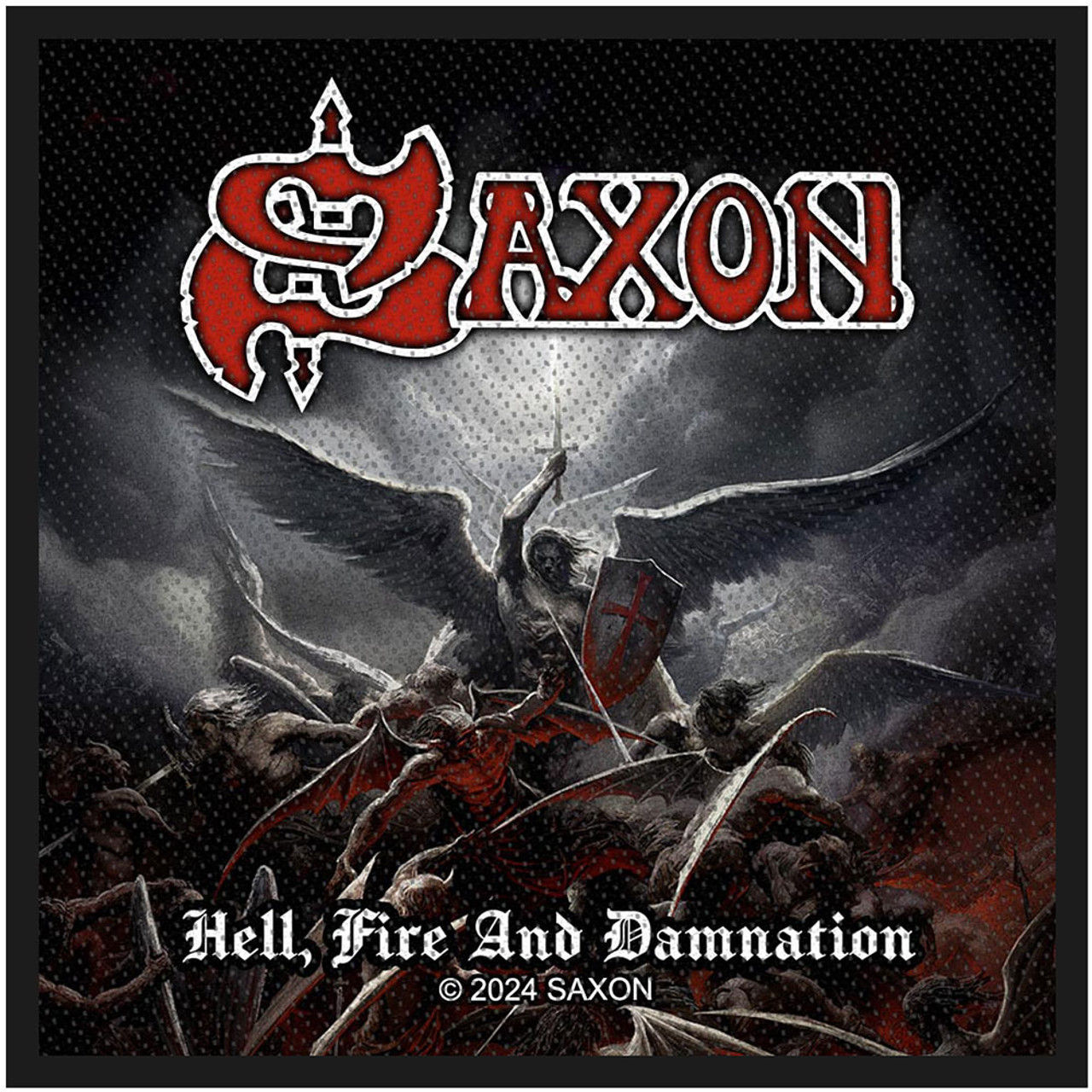 Patch Officiel Thermocollant SAXON – Hell, Fire And Damnation