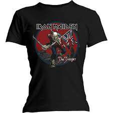 T-Shirt Officiel Femme IRON MAIDEN - Trooper Red Sky