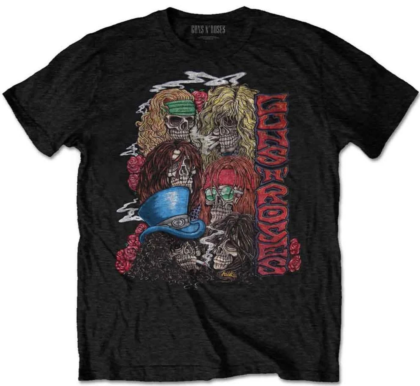 T-Shirt Unisexe Officiel GUNS N’ ROSES - Stacked Skulls