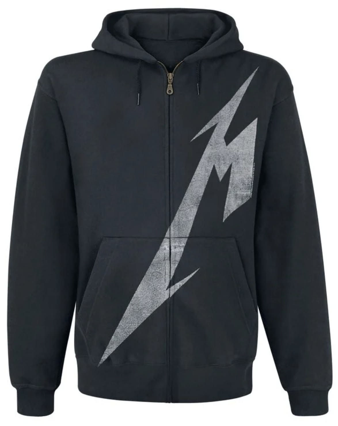 Sweat à Capuche Zippé Unisexe Officiel Metallica - Shrouded (Noir)