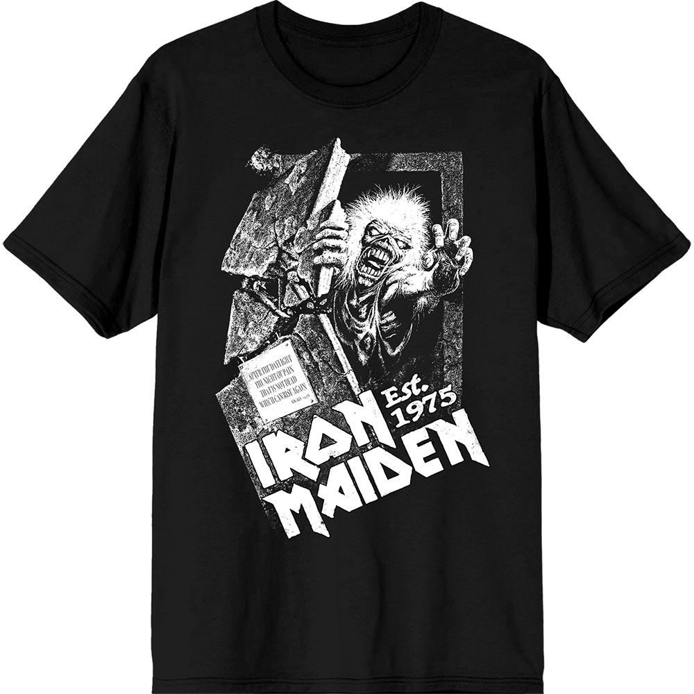 T-Shirt Officiel Unisexe IRON MAIDEN - Est. 1975 - No Prayer Grave