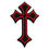 Miniature : Patch Croix Tissu Brodé Thermocollant