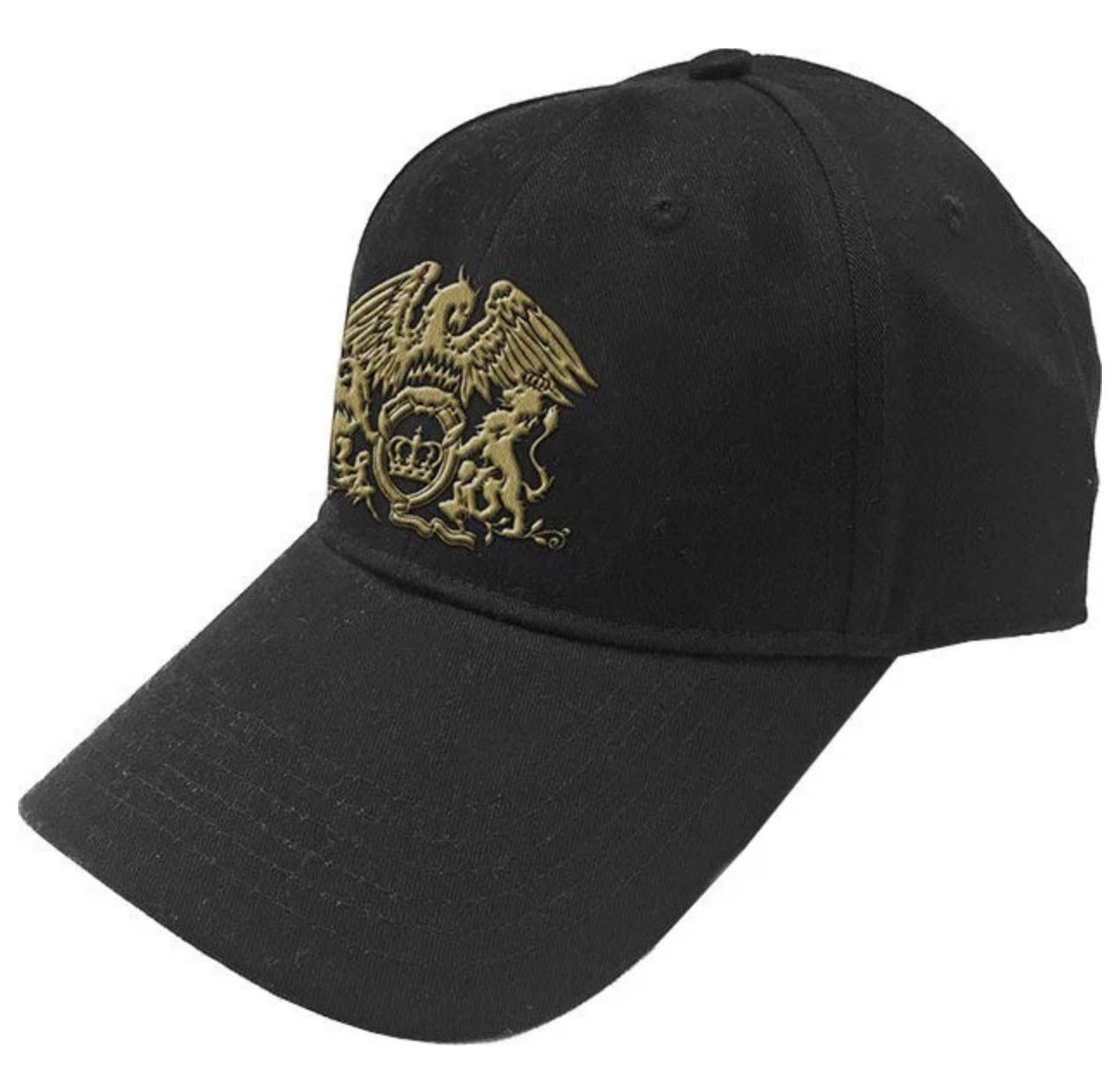 Casquette Unisexe Officielle QUEEN - Gold Classic Crest (Noir)