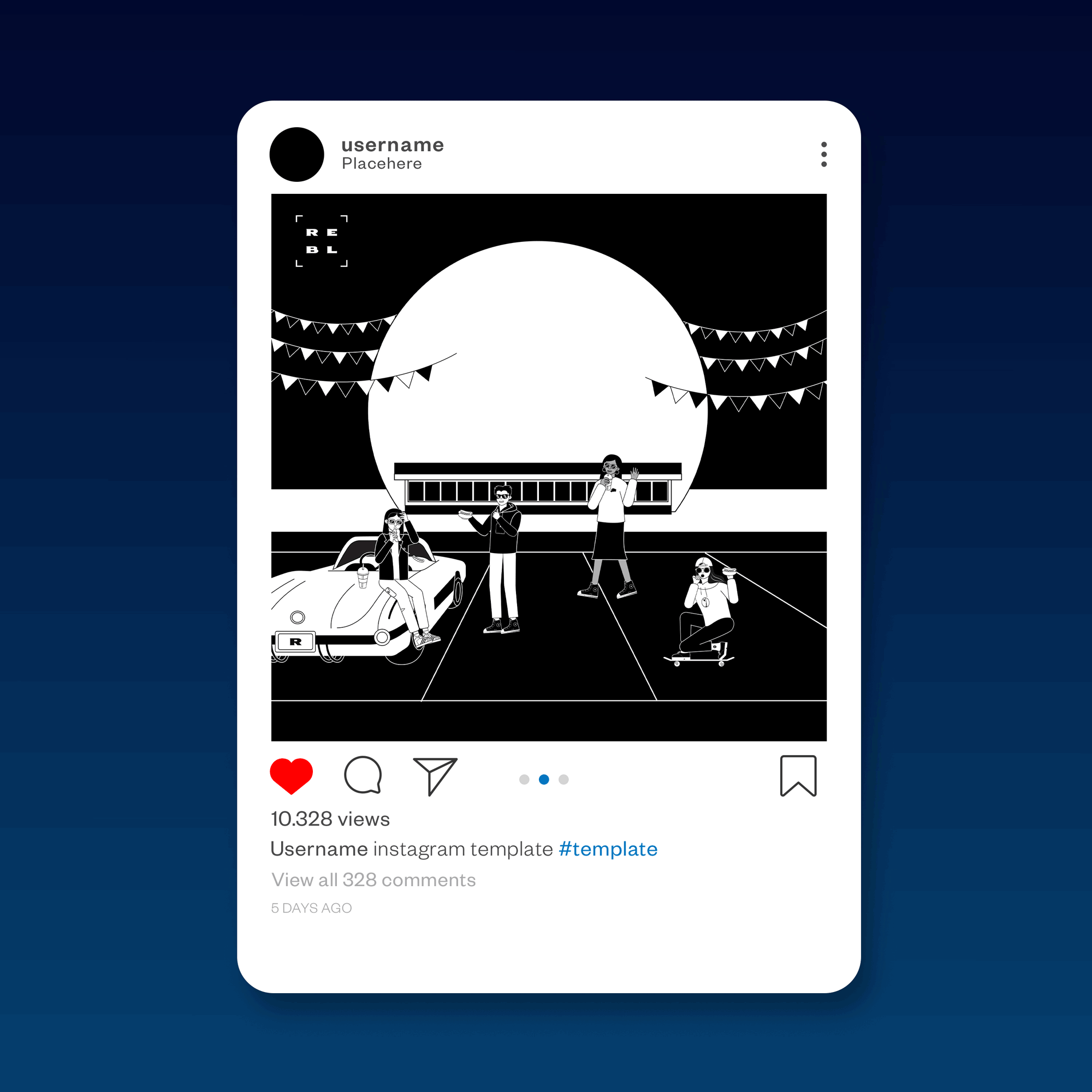 Social media post - "REBL House Inc."