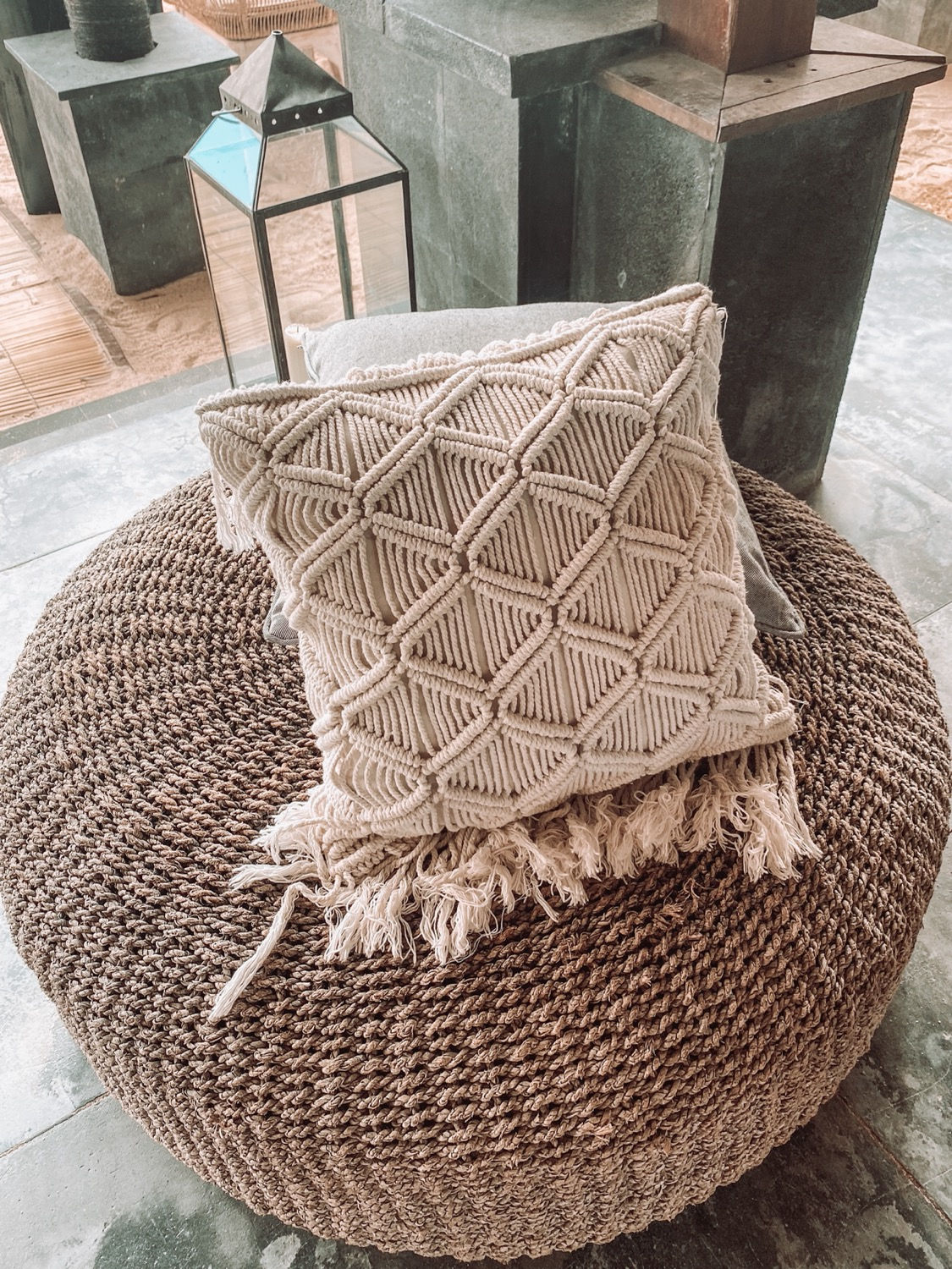 Satu Macrame pillowcase
