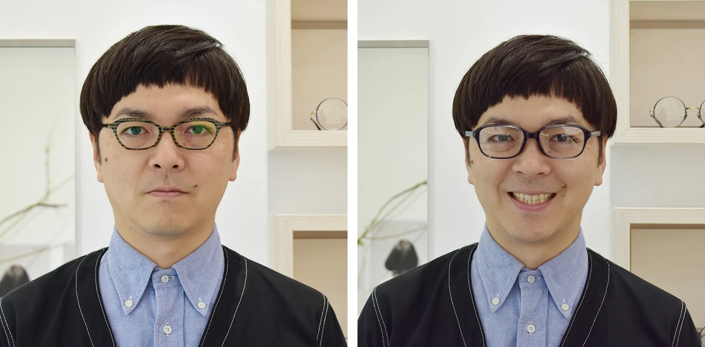 お顔の大きい人におすすめの眼鏡