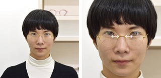 目が離れている のが気になる人の眼鏡選び
