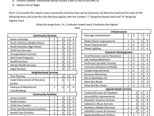 Community Development Block Grant