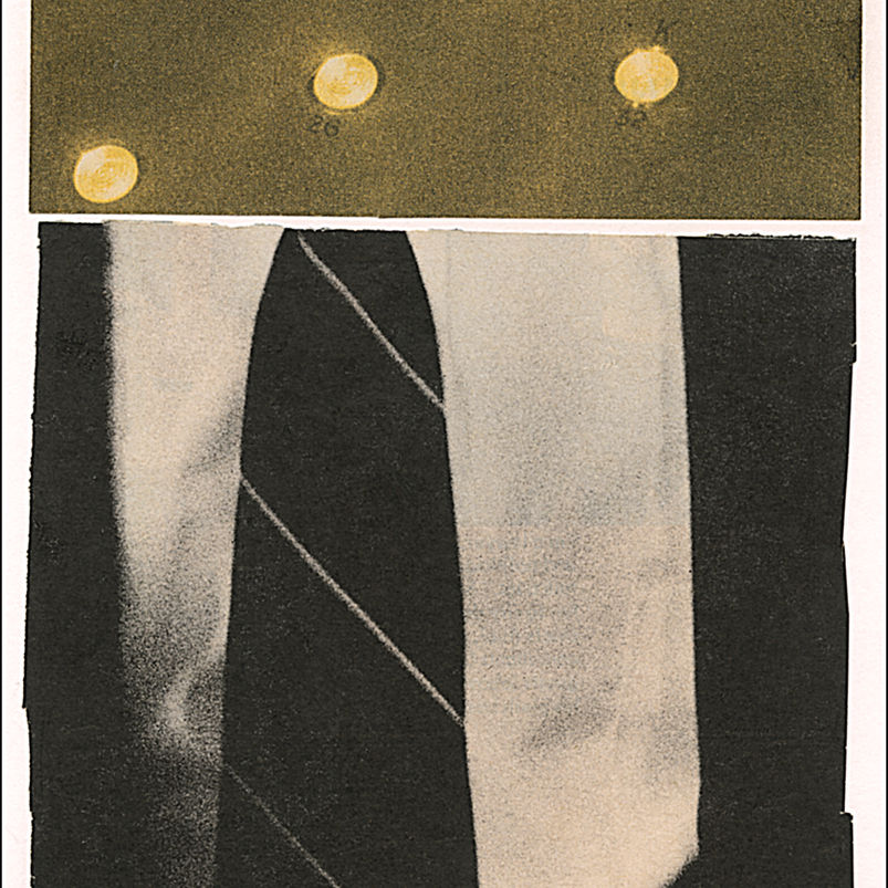 Analog Collage 13, 11 X 17 inches, vintage imagery sourced from popular culture magazines, 2026 Jim Ward Morris