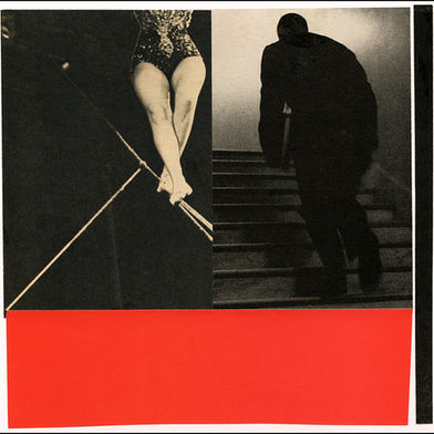 Analog Collage 03, 11 X 11 inches, vintage imagery sourced from popular culture magazines, 2026 Jim Ward Morris