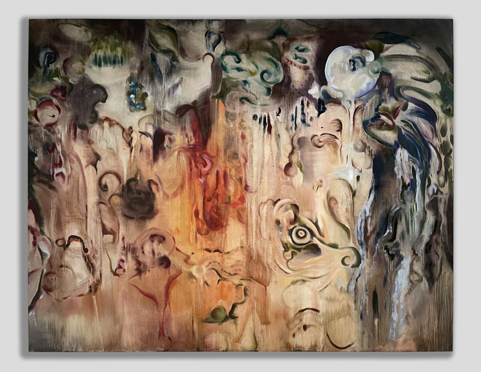 'Bleeding Skies'
Oil on Light Calico
150cm x 190cm