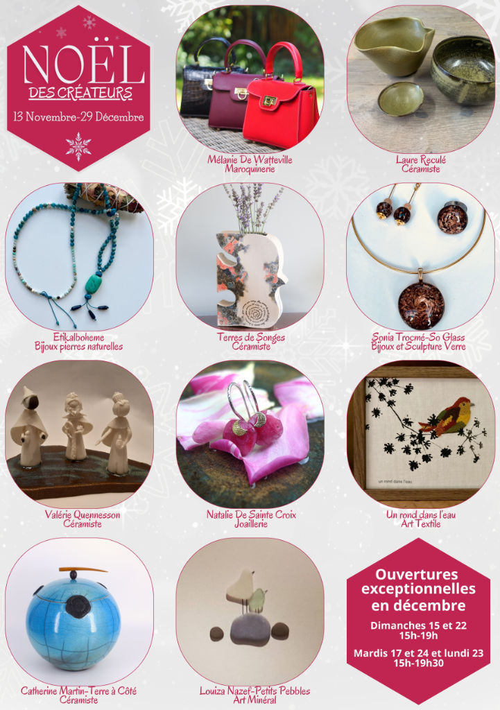 Verso du flyer du Noël des créateurs