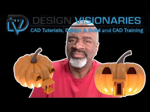 Creating geometry in CAD with BIM and swept techniques for the Coolest Pumpkin