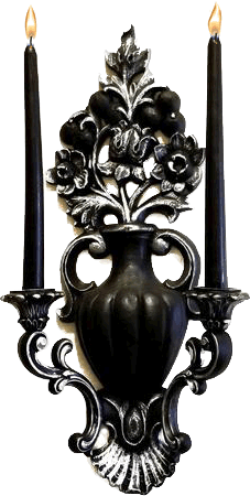 wall candle sconces wiv lit candlez-ANI11-3.gif