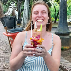 Cholado, ice with sweet fruits.